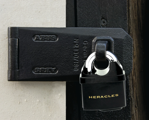 porte cadenas avec cadenas heracles vulcain